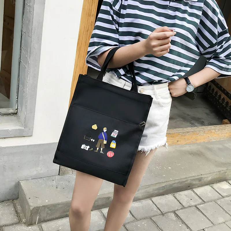 4 шт. Холщовый женский рюкзак мультяшная Студенческая сумка книжка милый меховой