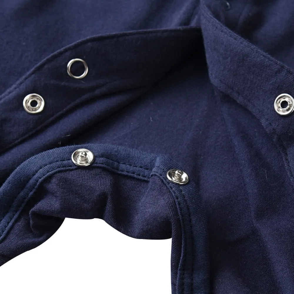 Baby Gentleman Romper with Bow Tie Bebe Long Sleeve Newborn Infant Jumpsuits 2019 New Boy Cotton Clothes Babe Clothing ETHY-8096 |