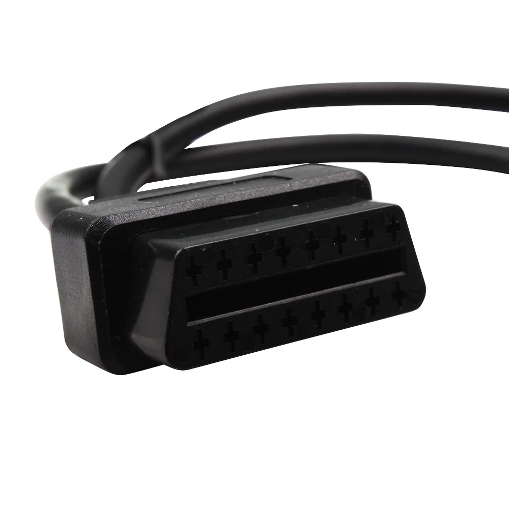 OBD2 16pin гнездовой разъем для открытия OBD кабеля OBDII ii ODB2 16 pin 2 адаптер 30 см Длина