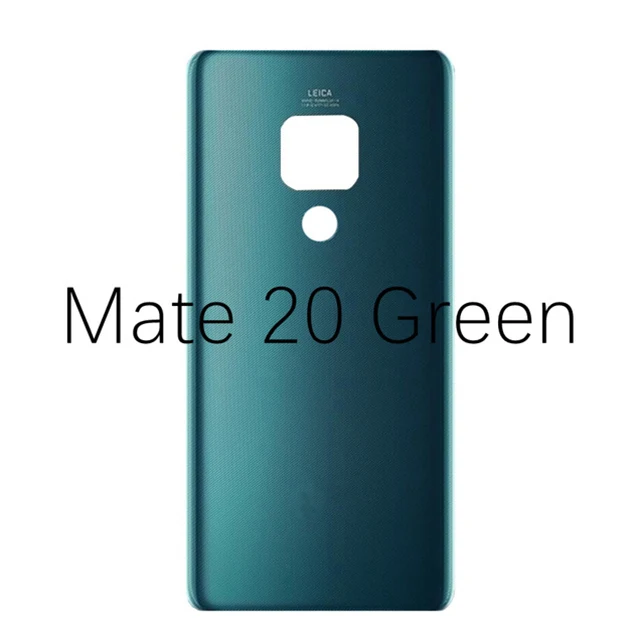 Чехол на заднюю дверь для huawei mate 20 mate 20 Pro 20 Lite крышка на батарейку Задняя стеклянная панель крышка на батарейку mate 20 Замена - Цвет: Mate 20 Green