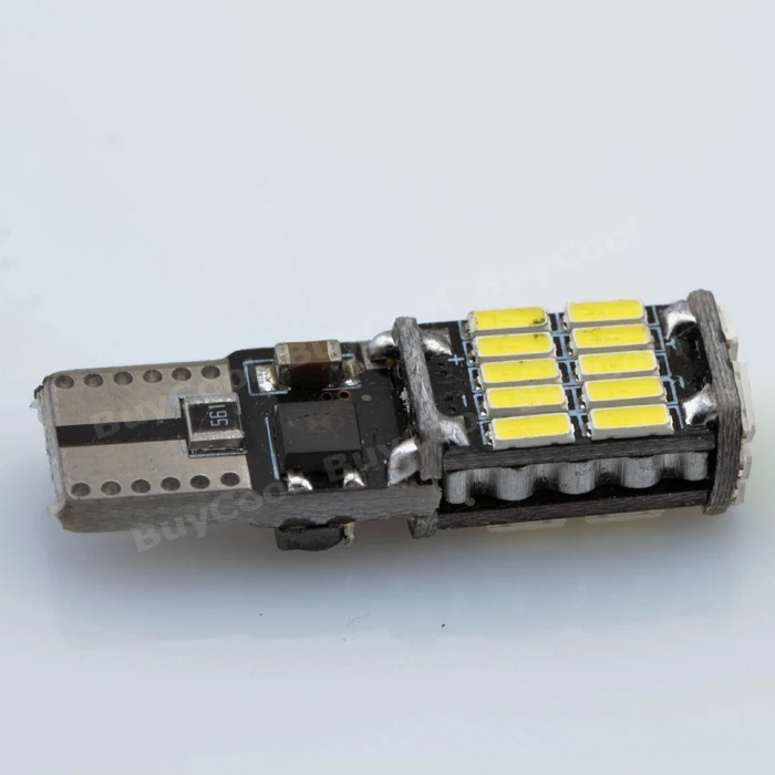 50 шт./лот T10 26 4014SMD LED белый свет автомобиля боковой Клин задний фонарь лампа яркий