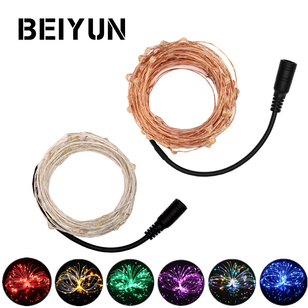 DC12V гирляндой светодио дный строка Водонепроницаемый новогодние гирлянды сад