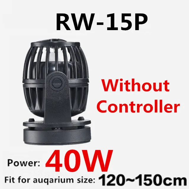 100 V-240 V бесшумный аквариум Wavemaker пропеллерный насос магнитное крепление поток воды чайник насос для рыбы, аквариумная морская Коралловая цилиндр - Цвет: RW15p- No Controller