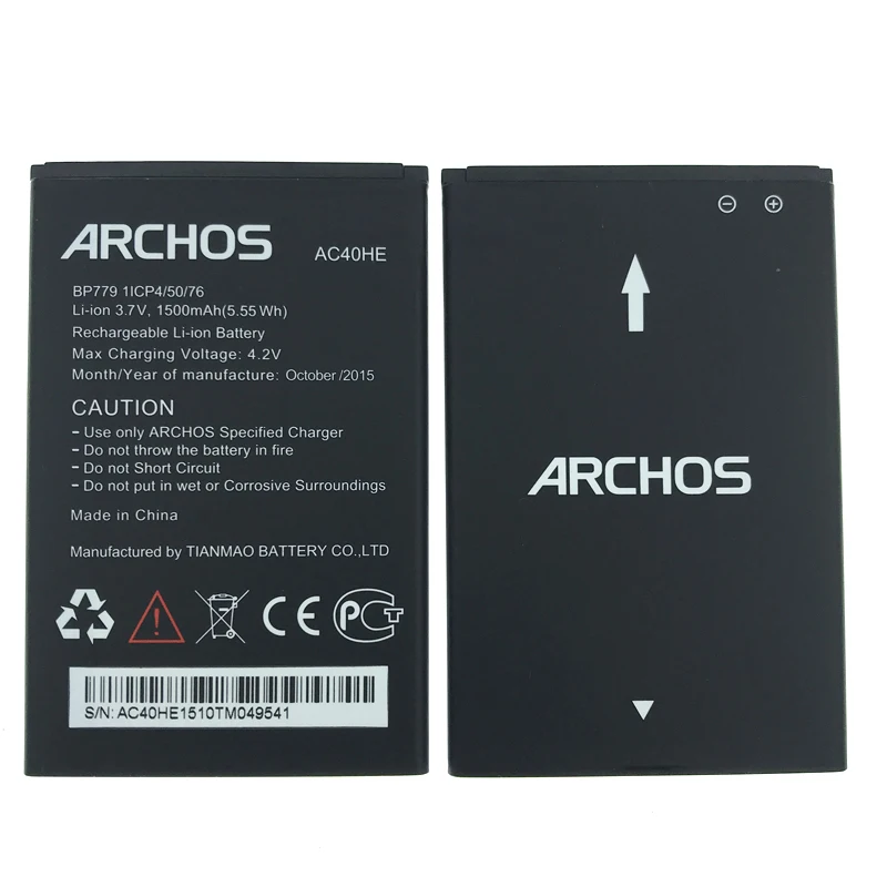 Аккумулятор для замены мобильного телефона Archos 40 Helium+ номер отслеживания
