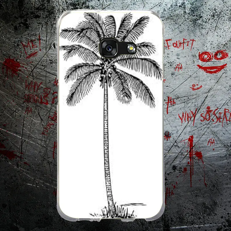Для Samsung Note 2 3 4 5 8 для HTC One U11 M7 M8 M9 M10 A9 E9 Plus чехол из мягкого ТПУ чехлы пальмовые