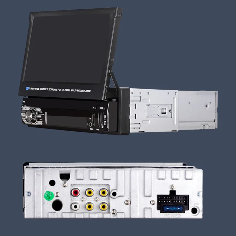 Выдвижной экран высокого списка 7 дюймов для автомобиля аудио и видео Bluetooth hands free