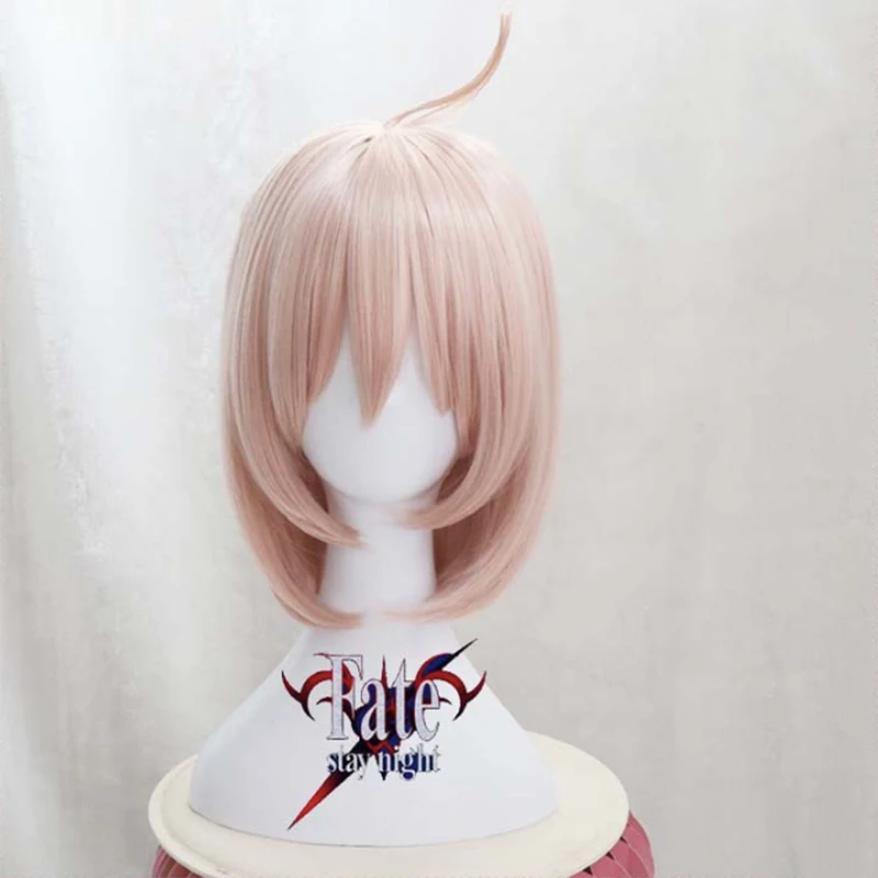 

Японская игра Fate Grand Order косплей парик Okita Souji Косплей Saber Короткие розовые женские девушки косплей аксессуары FGO Hair Fate GO