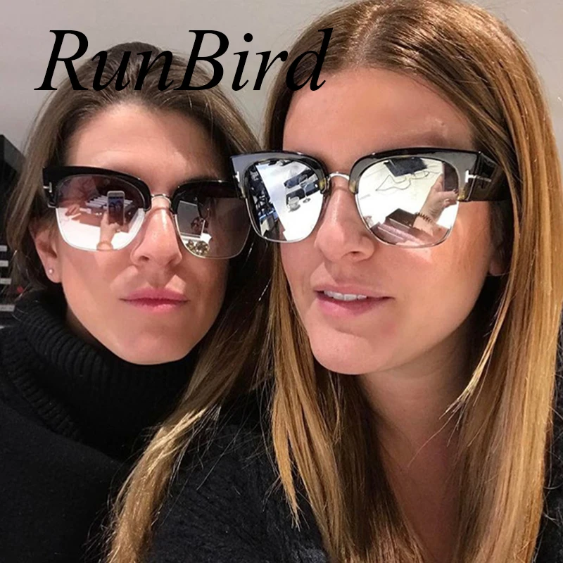 RunBird кошачий глаз женские солнцезащитные очки 2018 Новый брендовый дизайн