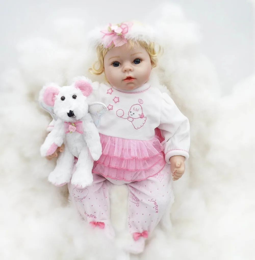 

Bebe doll realistic lifelike reborn fake baby silicone dolls 22"55cm kids playing toys doll Christmas Gift soft BJD girl doll