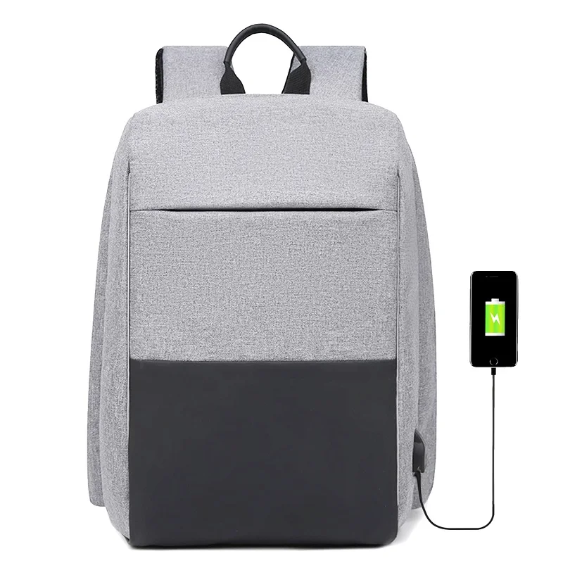 15 6 дюймовый модный мужской рюкзак для ноутбука usb зарядка Компьютерные рюкзаки
