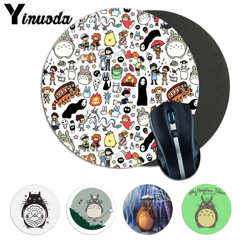 Профессиональный игровой коврик для мыши Yinuoda милый резиновый с рисунком Тоторо