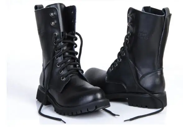 Новые кожаные мужские ботинки зимняя мужская теплая обувь martin ковбойские