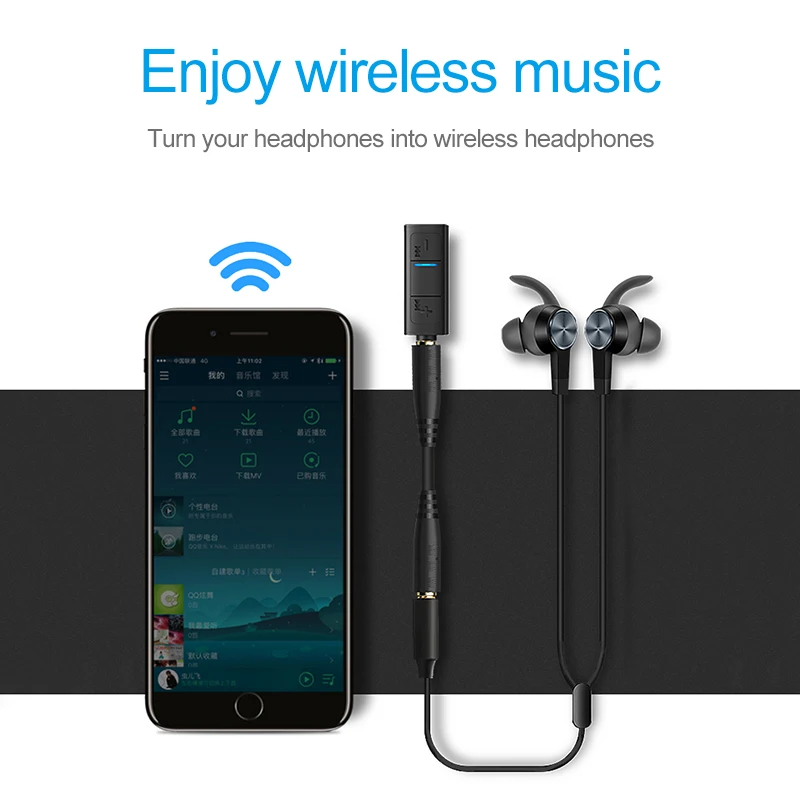 Беспроводной Bluetooth приемник вспомогательный для автомобиля 3 5 мм разъем