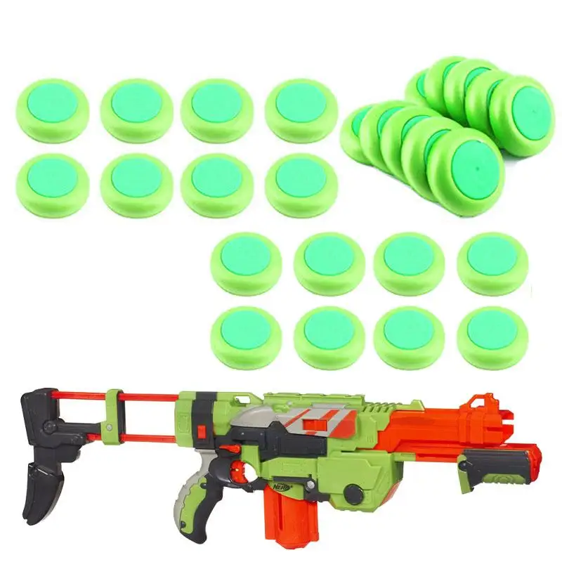 10 шт Мягкий диск пуля заправка бластер Дартс для Nerf Vortex Praxis Vigilon(зеленый