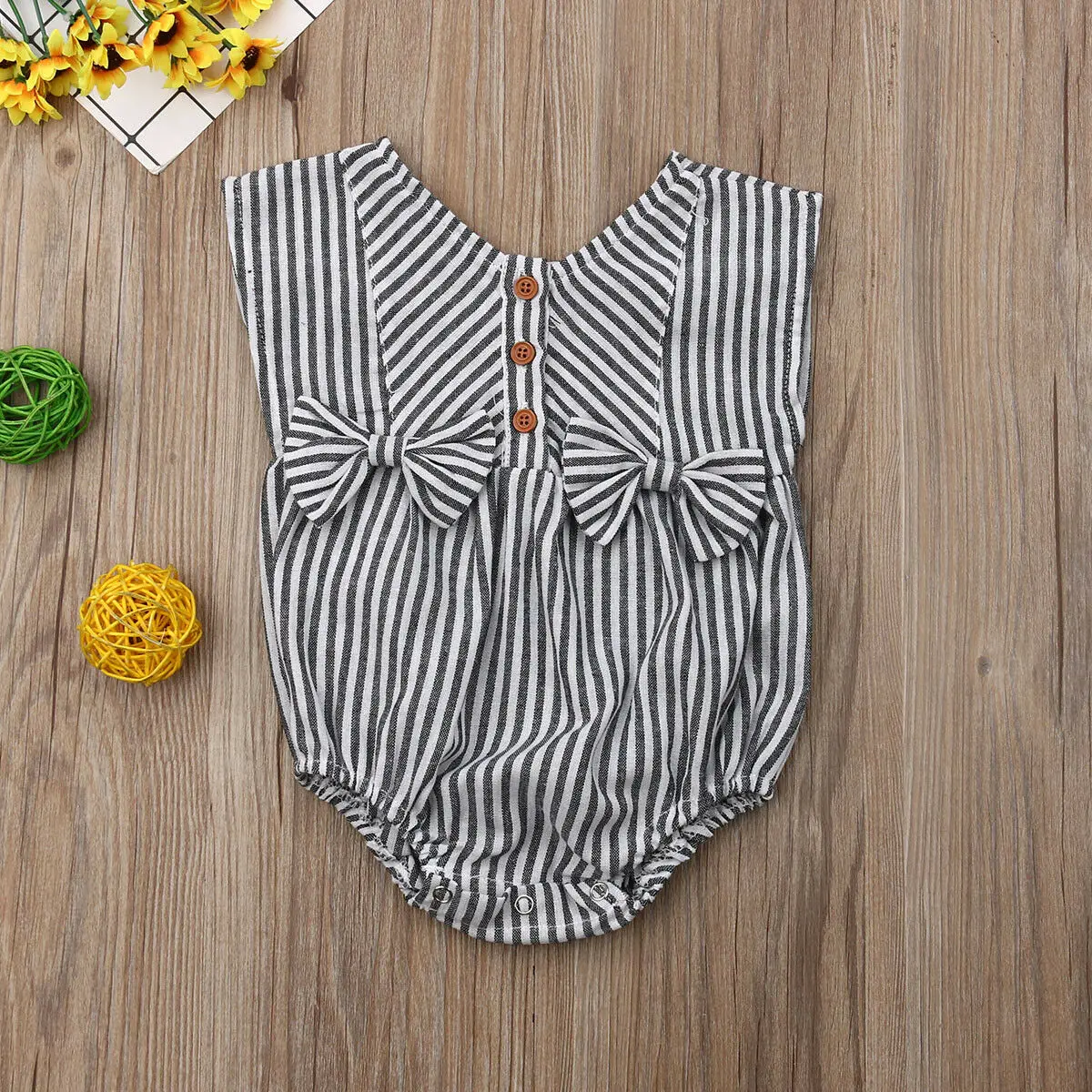 Для новорожденных детей для маленьких мальчиков и девочек полосатый комбинезон