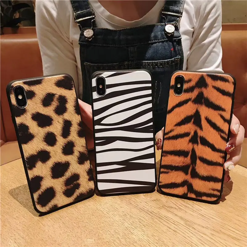 Boucho For iPhone 5 5s SE XS MAX XR X Phone Cases Leopard Print Tiger Pattern Soft Silicone Cover 6 6s 7 8 plus Case |