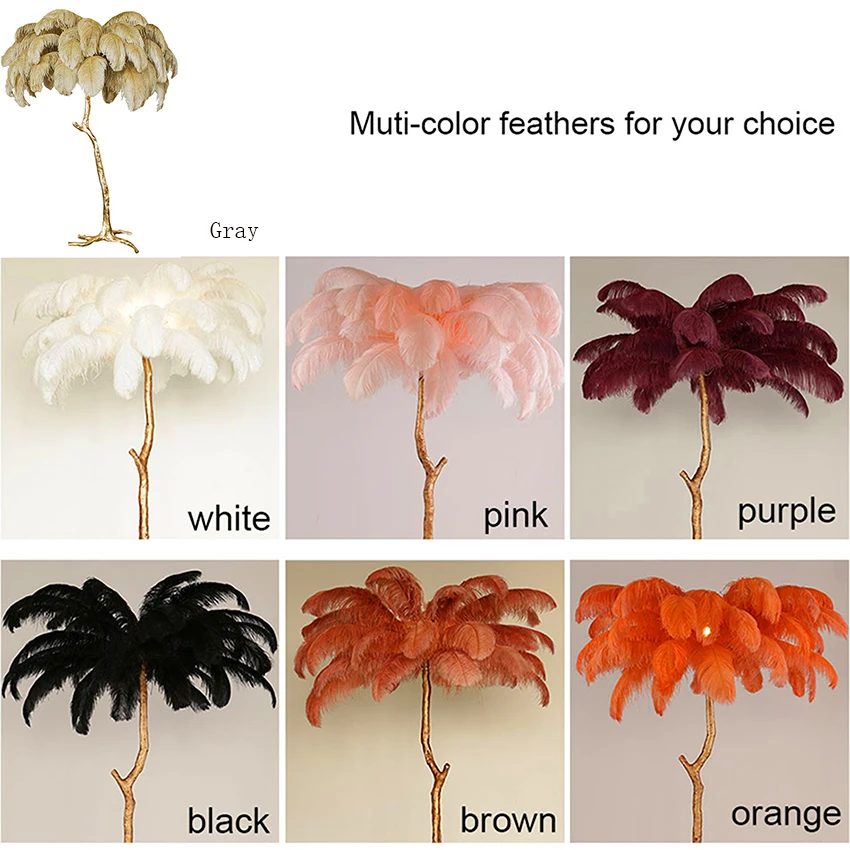 Светодиодный напольный светильник в скандинавском стиле медная лампа-подставка