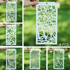 6 шт., бесшовные трафареты 12*24 см для скрапбукинга