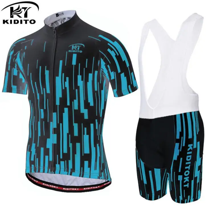 Jersey and Bib Pants KIDITOKT велосипедные Джерси наборы MTB велосипед одежда для гонок горный велосипед одежда bicicleta Униформа Майо Ropa Ciclismo - Цвет: Jersey and Bib Pants
