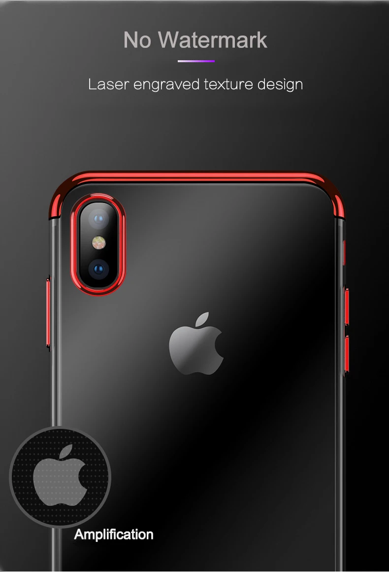 Роскошный прозрачный чехол для iPhone X XS Max XR ультра-тонкий прозрачный Блестящий Мягкий ТПУ чехол для iPhone XS XR задняя крышка
