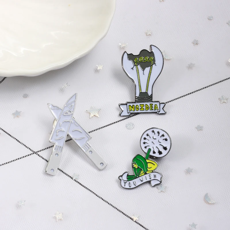 Панк преувеличенный 8 Стиль для мужчин броши женщин эмаль хиджаб булавки