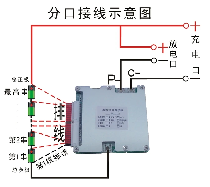 20S 72V 60V 56A 77A литий ионная Lipo Lifepo4 литиевая батарея Защитная плата BMS PCB полимер для