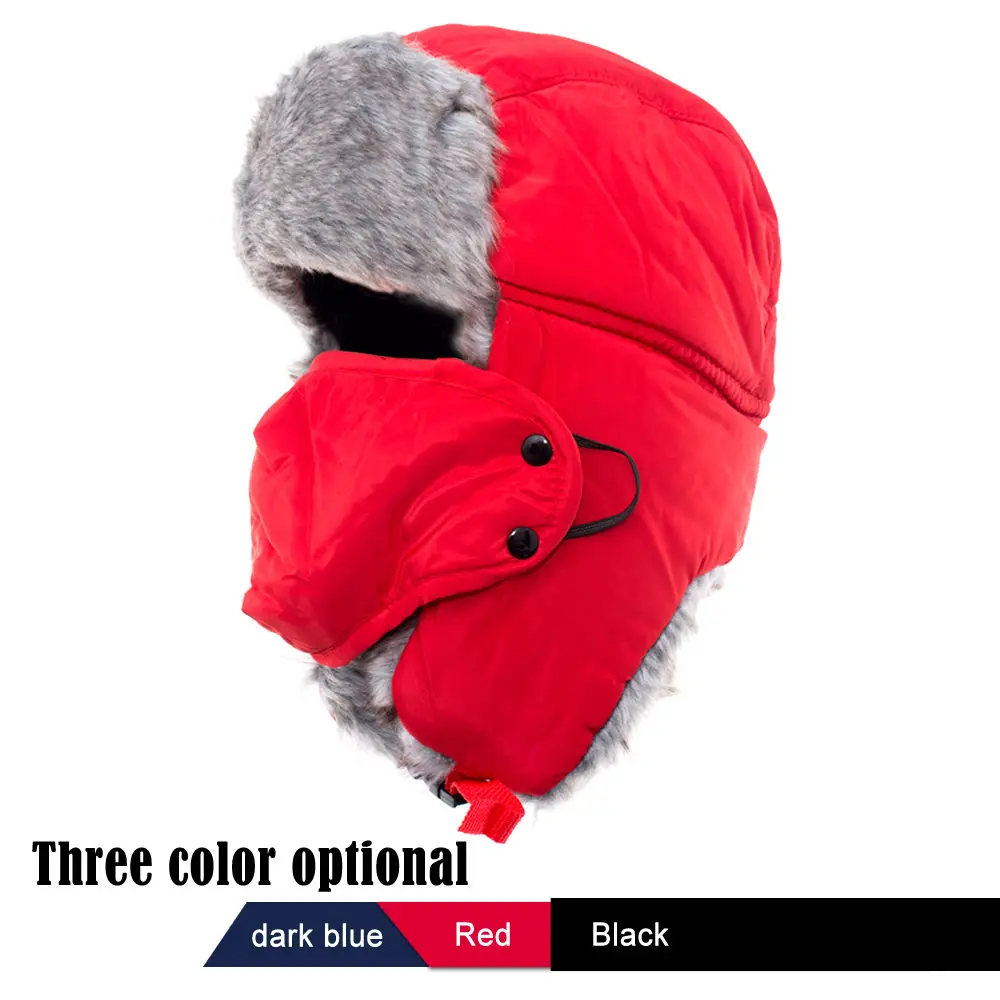 Шапка бомбер русская армейская штурмовая авиаторская модная зимняя женская