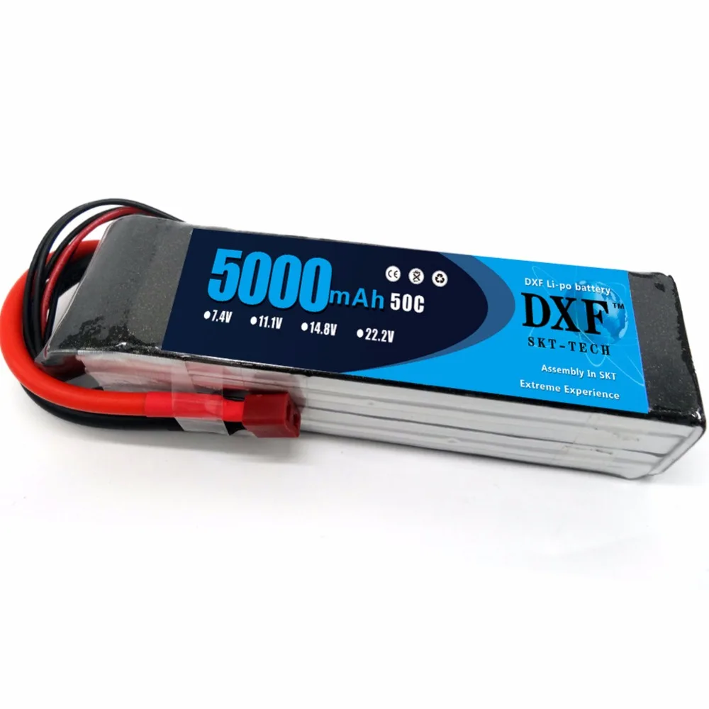 

DXF 4S 14,8 V 5000mAh 50C Lipo батарея для RC Quadcopter самолет автомобиль Грузовик Лодка Хобби (1554832 мм)