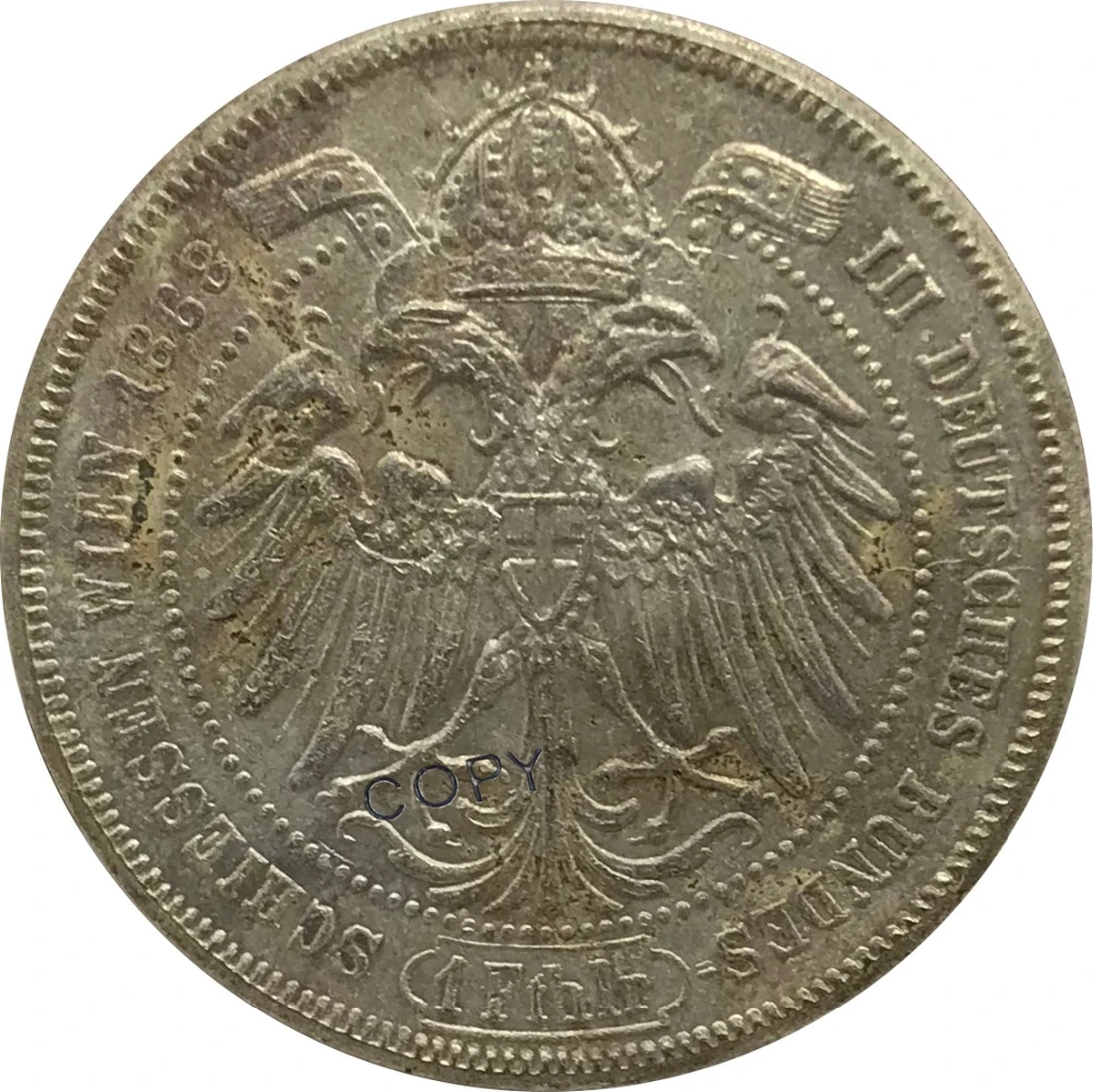 1868 Австрия 1 упаковщик Франц Джозеф Фотокопия монеты|Безвалютные монеты| |