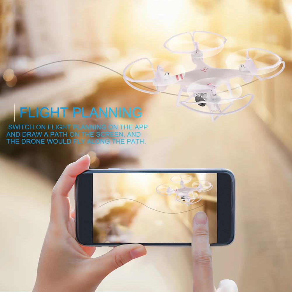 Utoghter 921HW 720P широкоугольный Дрон с камерой Wi-Fi FPV селфи удерживающий высоту одним