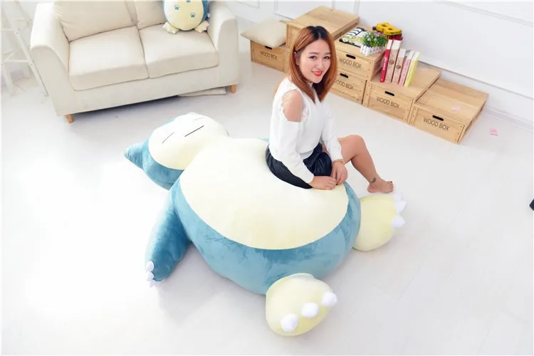 Огромные Фильмы и ТВ плюшевая игрушка Snorlax Большая мягкая кукла kabi подарок около 150 см