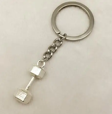 Винтажное Серебряное кольцо для ключей от автомобиля|ring for keys|keychain ringdumbbell keychain |