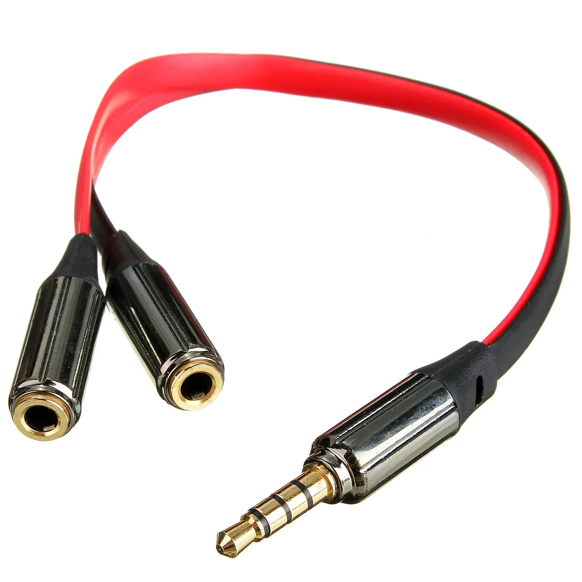 Кабель удлинитель для наушников 3 5 мм|extension cable|gold malesplitter headphone |