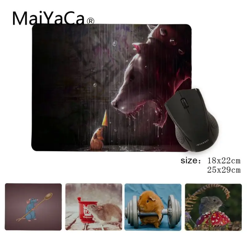 

MaiYaCa mouse Durable Rubber Mouse Mat Pad Size 25X29cm 18x22Gaming Mousepads