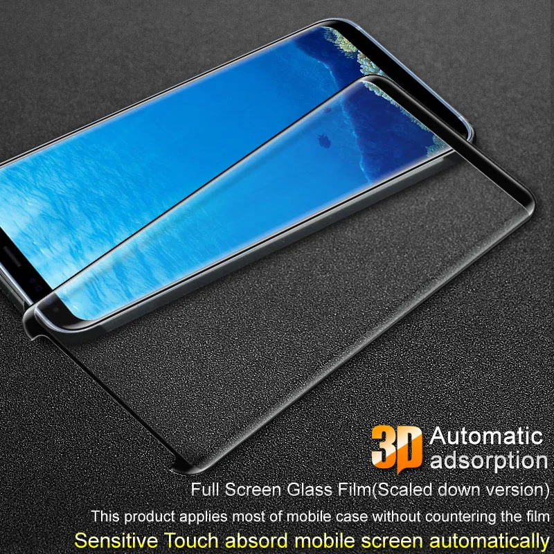 Imak Высокое качество pro версия 3D изогнутое стекло для samsung Galaxy S8 S8 Plus Закаленное стекло Защитная пленка без белого края