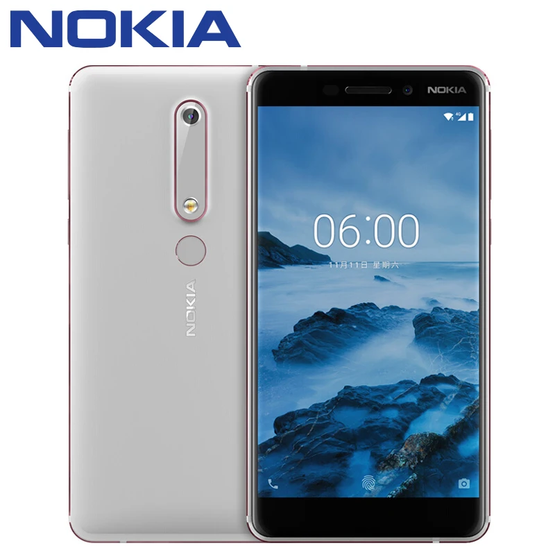 2018 Nokia 6 второго поколения 2th TA 1054 4 г 32 64 Android 7 Snapdragon 630 Octa core 5 ''FHD 16.0MP 3000 мАч - Фото №1