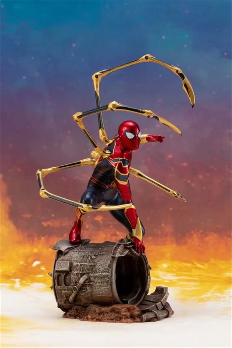 22 см Marvel Мстители супер герой Человек-паук экшн фигуры игрушки ПВХ вдали от дома