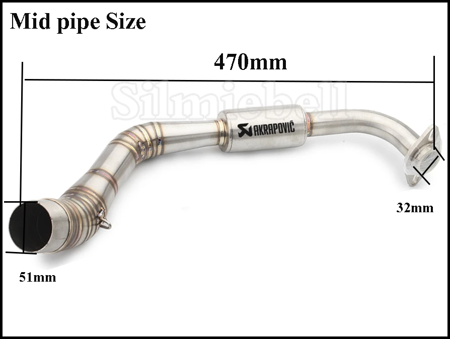 Слипоны выхлопная труба мото глушитель с DB Killer для Yamaha Aerox155 NVX155 NVX125- Akrapovic выхлопной мотоцикл
