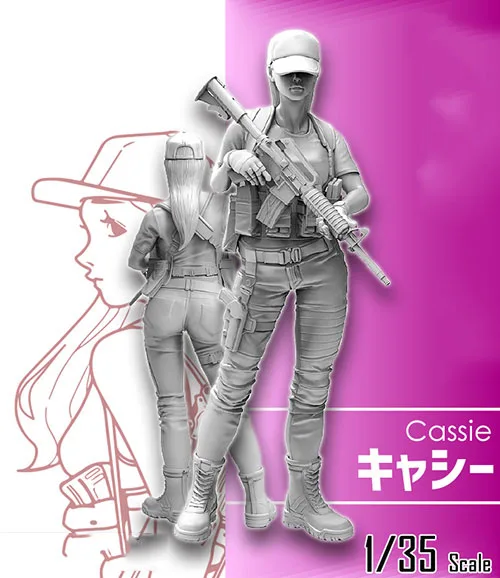 1/35 серия для девочек 23 фигурки из смолы набор для строительства фигуры