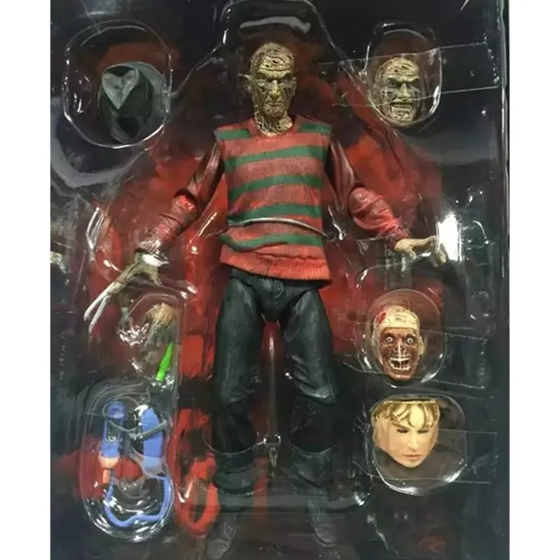 

7 "," Кошмар на улице Вязов "Les грифс De La Nuit Фредди Крюгер ПВХ экшн статуэтки коллекционные модели игрушки коробку J203