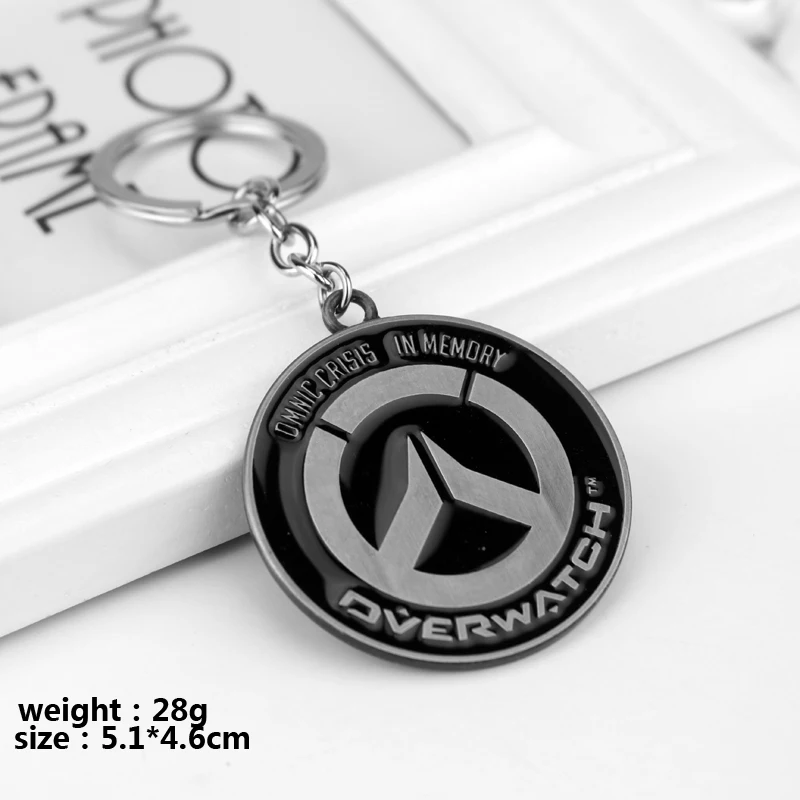 Популярные игры винтажные брелоки Overwatch аниме брелок для ключей ювелирные