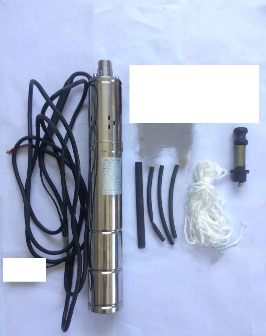 DC24V 300 W бесщеточный двигатель Солнечный оросительный насос с внутренним карманом со слежением за максимальной точкой мощности контроллер Макс. Головка 95 м 3SES1. 5/95-D24/300