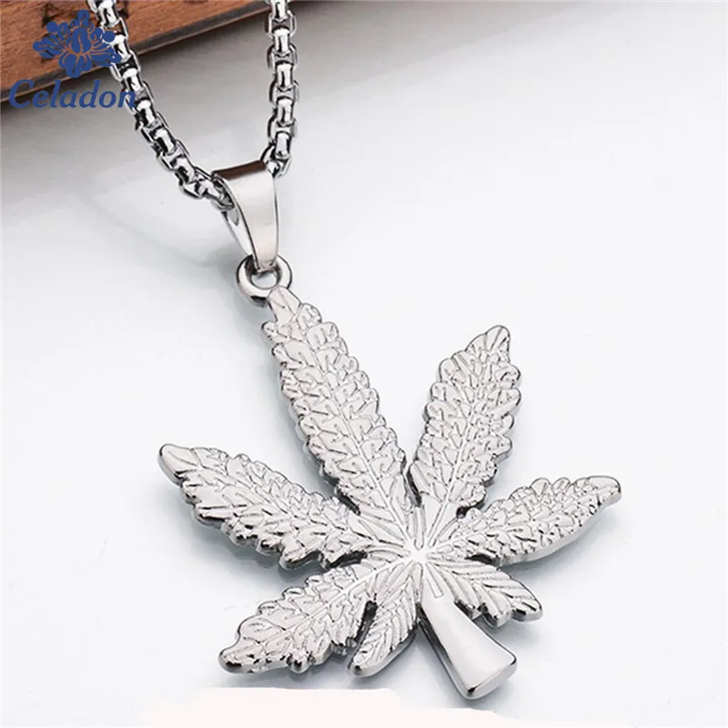 Новый Панк Золотой Цвет регги Ямайка кленовые листья длинное ожерелье венетум