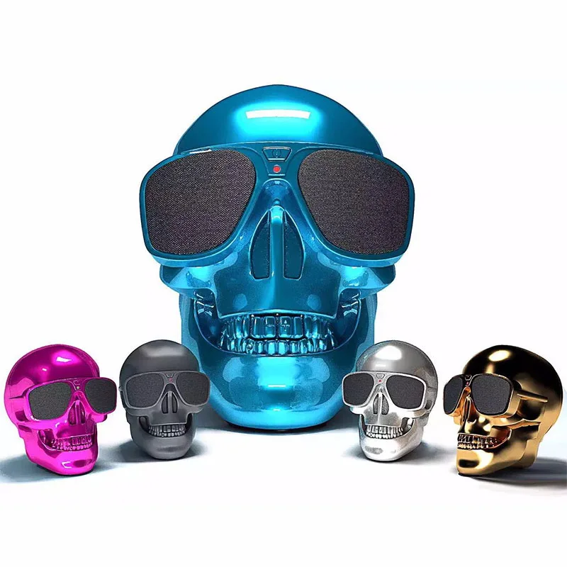 TEAL Skull Bluetooth динамик Хэллоуин беспроводной Hallows череп голова портативный динамик 8 Вт аудио перезаряжаемая батарея музыкальный плеер
