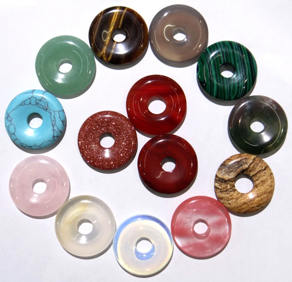 

Кулон «тигровый глаз» из натурального камня, 25 мм, 12 шт.