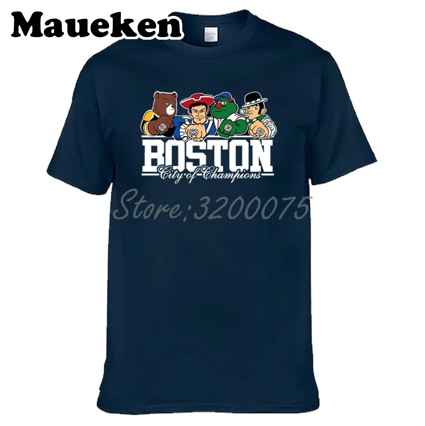 3 Для мужчин Boston City For New England Celtics Bruins Красная футболка Sox одежда футболка мужская комикс мультфильм W0301001 - Цвет: 3