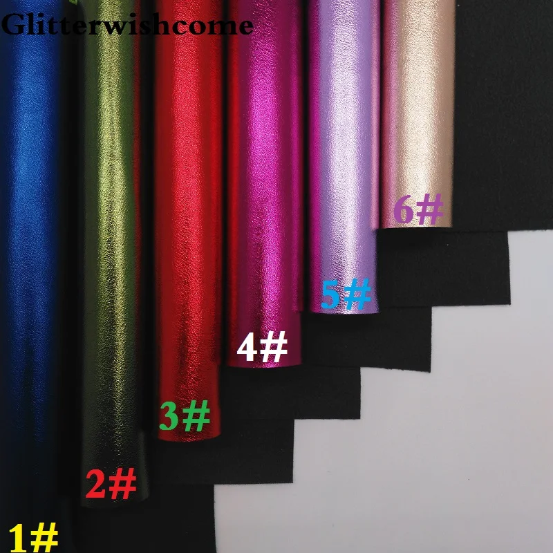 Ткань Glitterwishcome 21x29 см Размер A4 винил для бантов ткань из металлической кожи листы