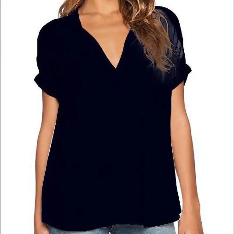 Модная женская блузка в западном стиле с v образным вырезом повседневные блузы 2016