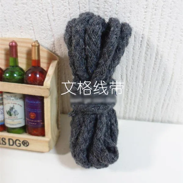 7 dark grey SReakar, длина 5 метров, 5 мм, хлопковая веревка, сделай сам, для поделок, декоративные скрученные шнуры, шнурок, Ficelles Couleurs, нить Corda Cordoncino - Цвет: 7 dark grey