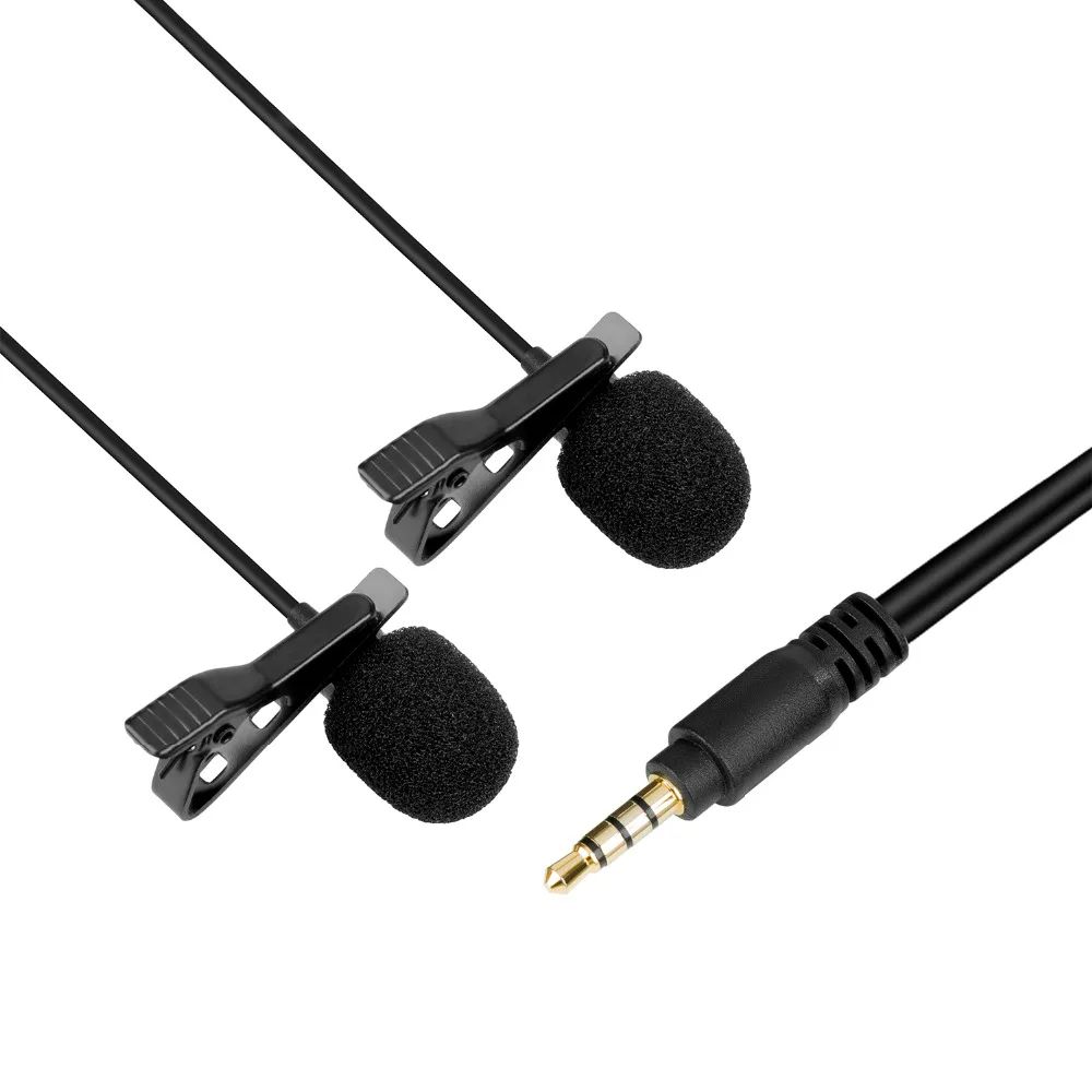 BOYA BY LM400 двойной всенаправленный конденсаторный петличный микрофон для iPhone iPad